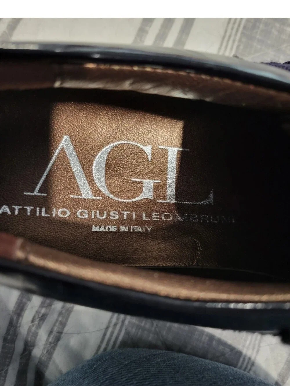 AGL Women’s Blue Platform Slip-On Loafers with Bow